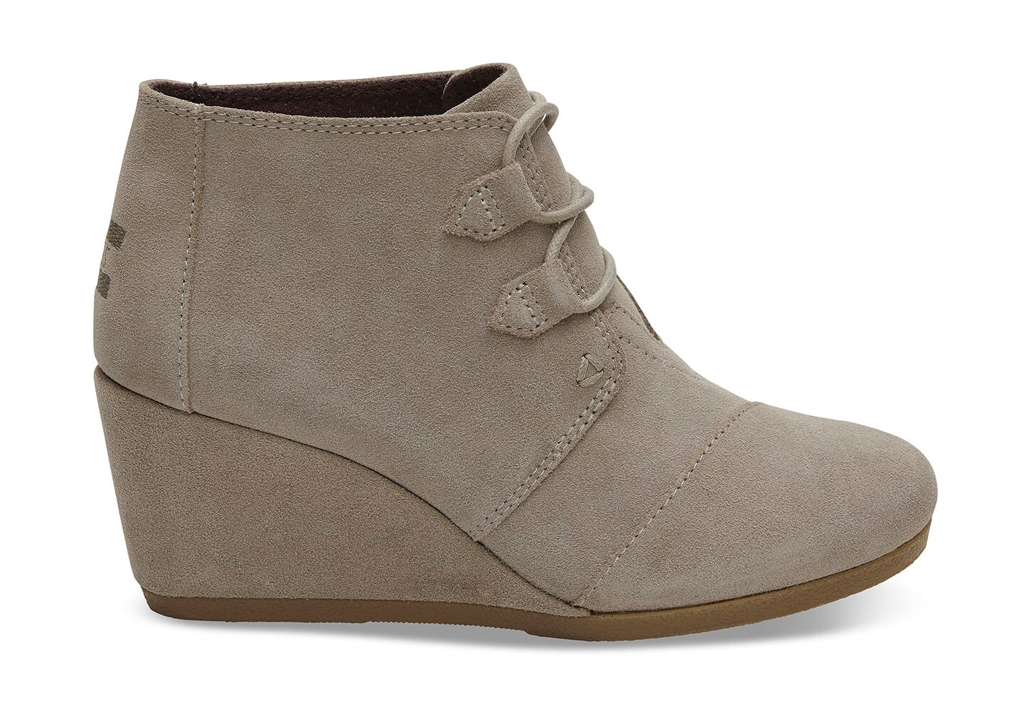 Toms Kala Suede - Womens Wedge Boots - Desert Taupe - NZ - 598463BPS